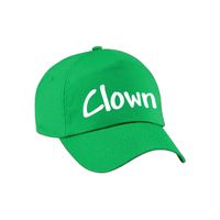 Clown verkleed pet groen kinderen - thumbnail