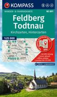 Wandelkaart 891 Feldberg - Todtnau | Kompass