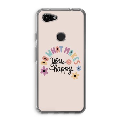 Happy days: Google Pixel 3a Transparant Hoesje