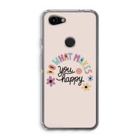 Happy days: Google Pixel 3a Transparant Hoesje