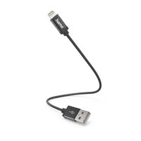 Hama USB-laadkabel USB 2.0 Apple Lightning stekker, USB-A stekker 0.20 m Zwart 00201578 - thumbnail