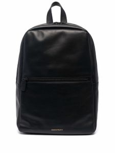 Common Projects sac à dos en cuir à logo gravé - Noir