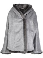 Alberta Ferretti veste oversize à capuche - Gris