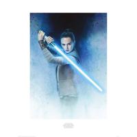 Kunstdruk Star Wars The Last Jedi Rey Lightsaber Guard 60x80cm - thumbnail