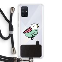 Birdy: Samsung Galaxy A71 Transparant Hoesje met koord
