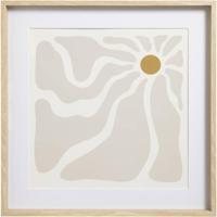Leen Bakker - Fotolijst Goes - Naturel - 50x50 Cm - MDF/Glas - Beige