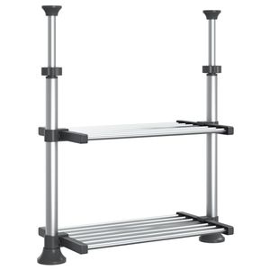 The Living Store Keukenschap - Trendy - Keukenrek - 50 x 25 x (50-70) cm - Stevig aluminium frame