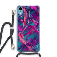 Pink Clouds: iPhone XR Transparant Hoesje met koord