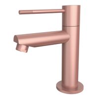 Best Design Toiletkraan Lyon-Ribera Uitloop Recht 14 cm 1-hendel Mat Rose Goud