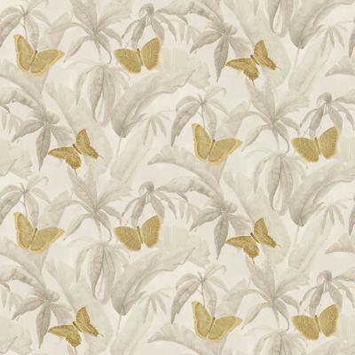 Dutch Wallcoverings Designology - Silverdale Gold Butterfly - Multi