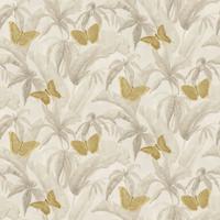 Dutch Wallcoverings Designology - Silverdale Gold Butterfly - Multi
