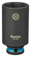 Makita Krachtdop Impact Black, 1/2 32mm lang - E-16558