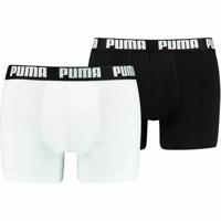 Heren Boxer Shorts Puma Basic Zwart Wit - Maat: L