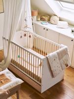 Evolutief babybed met lade 70x140cm wit