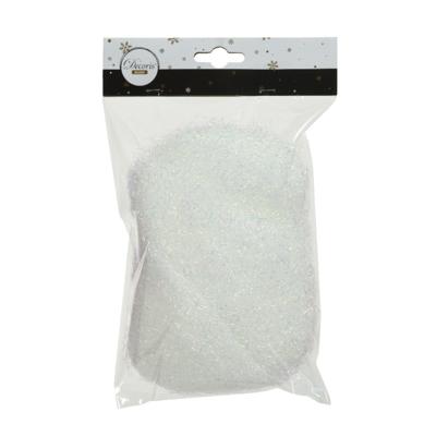 Kerstboomversiering engelenhaar - wit - iriserend - 20 gram