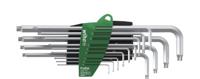 Wiha Stiftsleutelset | in ProStar houder | TORX® | 14-delig titaanzilver | in blister - 39105 - 39105a