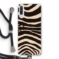 Arizona Zebra: Samsung Galaxy A70 Transparant Hoesje met koord