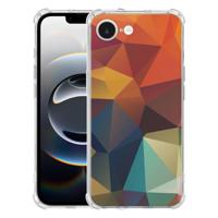 Apple iPhone 16e Hoesje - Polygon Color TPU Antishock Apple iPhone 16e Hoesje - Polygon Color TPU Antishock