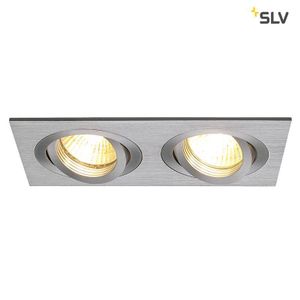 SLV New Tria 2 GU10 230V ALU inbouwspot