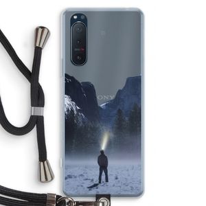 Wanderlust: Sony Xperia 5 II Transparant Hoesje met koord