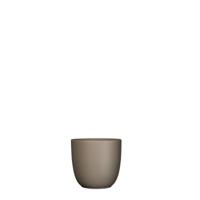 Bloempot Pot rond es/9 tusca 9 x 10 cm taupe mat Mica - Mica decorations