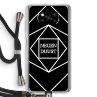 Negenduust geometrisch: Xiaomi Poco X3 Pro Transparant Hoesje met koord
