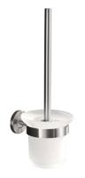 Wiesbaden 304-toiletborstelhouder glas + borstel RVS