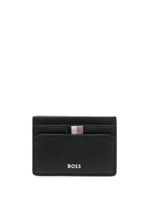 BOSS porte-cartes en cuir - Noir