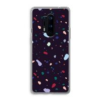 Dark Rounded Terrazzo: OnePlus 8 Pro Transparant Hoesje