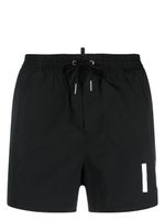 DSQUARED2 short de bain à taille élastique - Noir