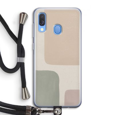 Geo #7: Samsung Galaxy A40 Transparant Hoesje met koord