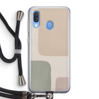 Geo #7: Samsung Galaxy A40 Transparant Hoesje met koord
