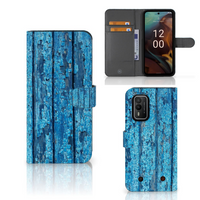 Nokia XR21 Book Style Case Wood Blue