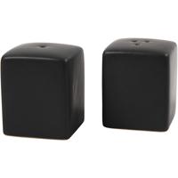 Creativ Company Zout & peper set, h: 6 cm, afm 5x5 cm, matt, zwart, 6 set/ 1 doos