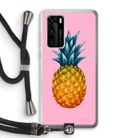 Grote ananas: Huawei P40 Transparant Hoesje met koord