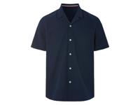 LIVERGY Heren overhemd (Marineblauw, L)