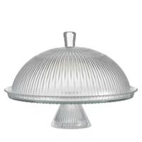 Urban Living Taartplateau op voet - stolp - 30 cm - glas - gebaksschaal - taartstandaard