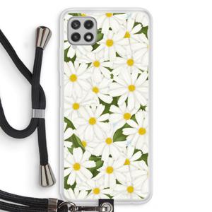 Summer Daisies: Samsung Galaxy A22 4G Transparant Hoesje met koord