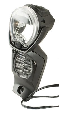 Gazelle Koplamp light vision v2 voor naafdynamo - zwart