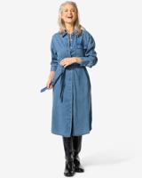 HEMA Damesjurk Kelsey Middenblauw (middenblauw)
