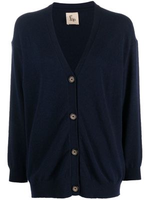 PAULA cardigan boutonné en cachemire - Bleu