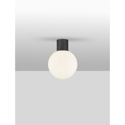 Lyora PlafondlampSpix antraciet met wit bol glas - 9971453