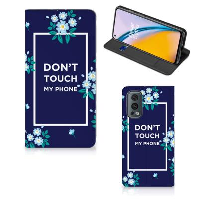 OnePlus Nord 2 5G Design Case Flowers Blue DTMP OnePlus Nord 2 5G Design Case Flowers Blue DTMP