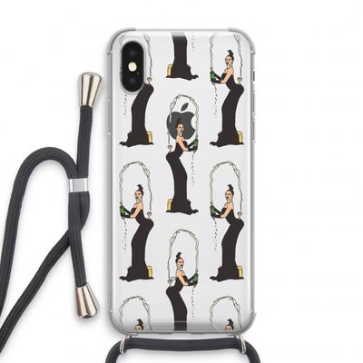 Pop Some Kim: iPhone X Transparant Hoesje met koord