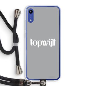 Topwijf Grijs Wit: Honor Play 8A Transparant Hoesje met koord
