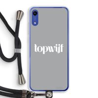 Topwijf Grijs Wit: Honor Play 8A Transparant Hoesje met koord
