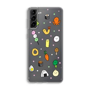 Happy bento friends: Samsung Galaxy S21 Plus Transparant Hoesje