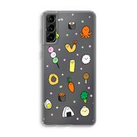 Happy bento friends: Samsung Galaxy S21 Plus Transparant Hoesje