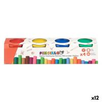 Plasticine Spel Pincello Geel Blauw Rood Groen (12 Stuks)