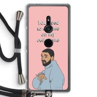 Hotline bling: Sony Xperia XZ2 Transparant Hoesje met koord